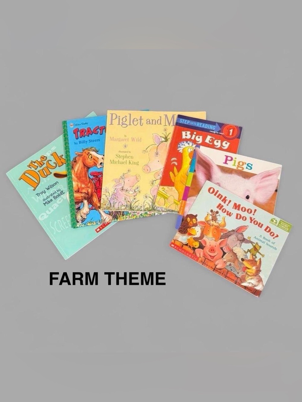 Children's Books Farm Theme Set of 6